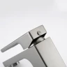 Смеситель для раковины Gappo G1017-9, рычажное управление, цвет оружейная сталь