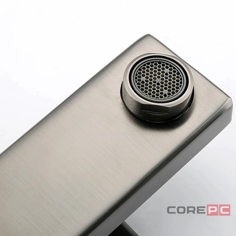 Смеситель для раковины Gappo G1017-9, рычажное управление, цвет оружейная сталь