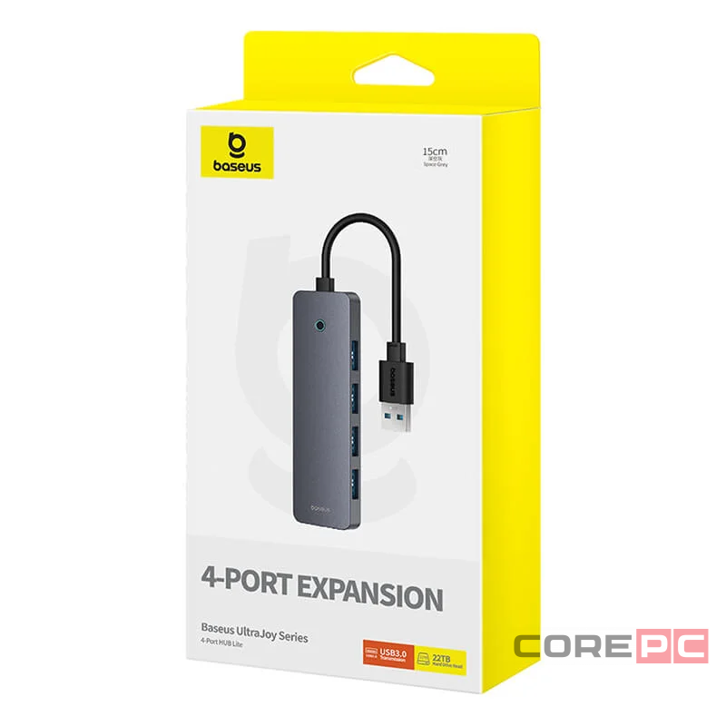 USB- Хаб Baseus UltraJoy Series 4-Port HUB Lite 15cm (USBA to USB3.0*4) B0005280B811-10