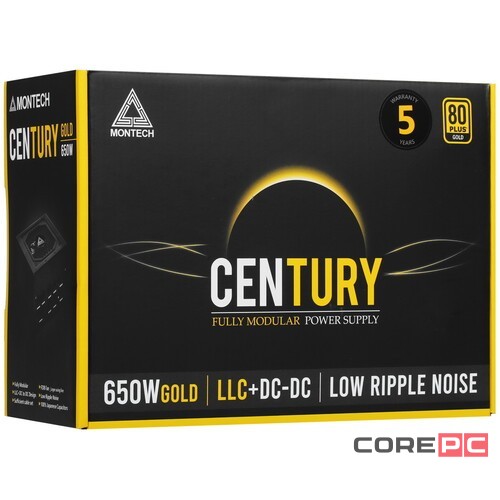 Блок питания Montech 650W CENTURY Black (CENTURY650)
