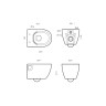 Унитаз подвесной Sanita luxe WC.WH/Art/SlimDM.Rim/WHT.G/S1 безободковый, с сиденьем, микролифт, цвет белый
