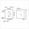 Зеркало MIXLINE Велес-2 700х800 (ШВ) бесконтактный сенсор, светодиод. подсветка + подогрев