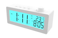 Часы-будильник Ritmix CAT-111 с метеостанцией (белый)