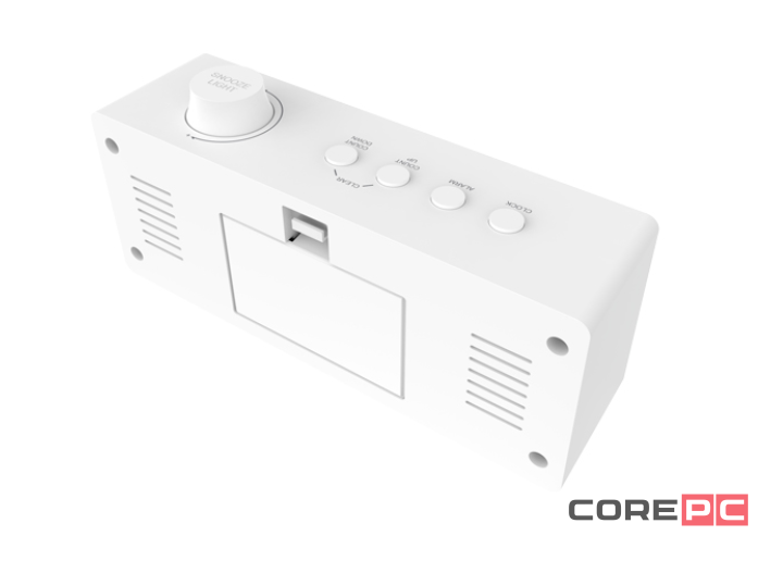 Часы-будильник Ritmix CAT-111 с метеостанцией (белый)