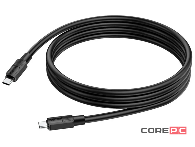 Кабель Hoco X84 60W (Type-C) на (Type-C) 100см силиконовый (черный)