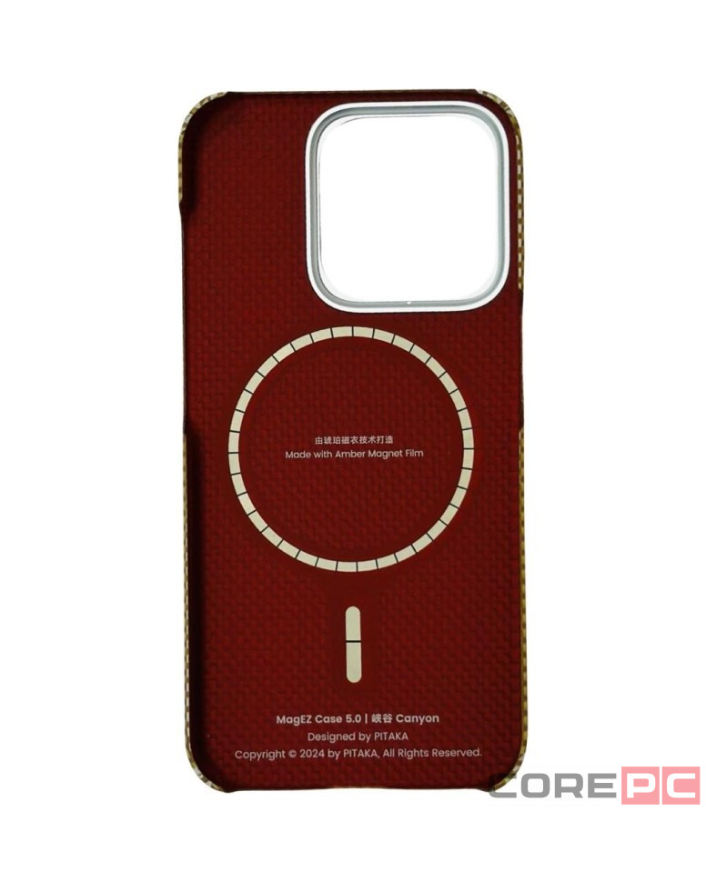 Накладка для i-Phone 15 Pro 6.1" Pitaka Magez Case 5 Aramid Fiber Каньон(canyon)