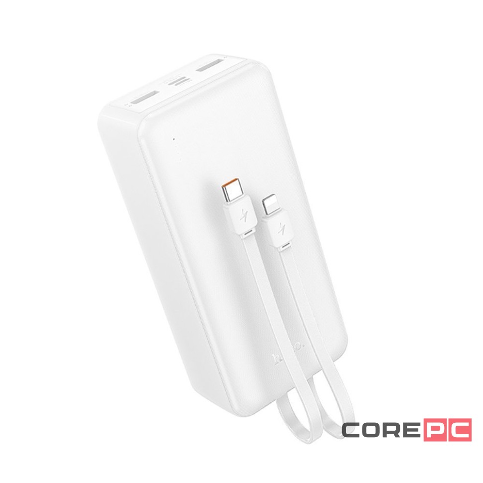 Внешний аккумулятор Hoco J118 Speed energy 10000mAh 2хUSB/Type-C/MicroUSB/кабель Lightning 8 pin + Type-C (белый)
