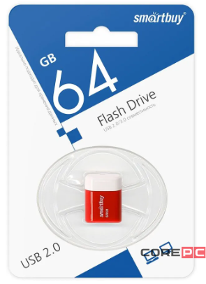 USB флеш накопитель Smartbuy 64GB Lara Red (SB64GBLARA-R)