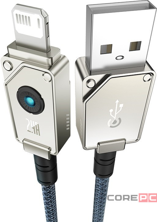 Usb Кабель-зарядка Lightning Baseus Unbreakable 2.4A 1м (P10355802221-00) stellar white