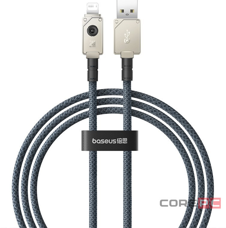 Usb Кабель-зарядка Lightning Baseus Unbreakable 2.4A 1м (P10355802221-00) stellar white