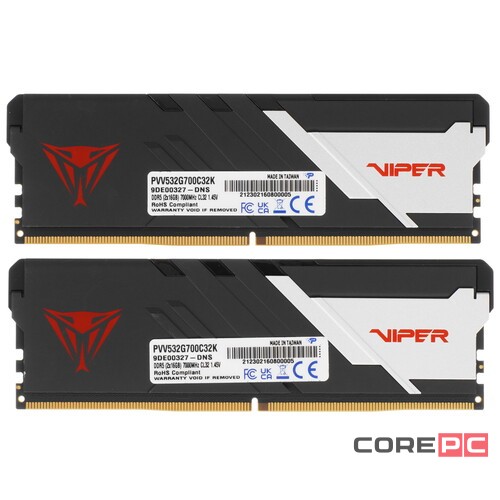 Оперативная память 32 Gb 7000 MHz PATRIOT VIPER VENOM (PVV532G700C32K)