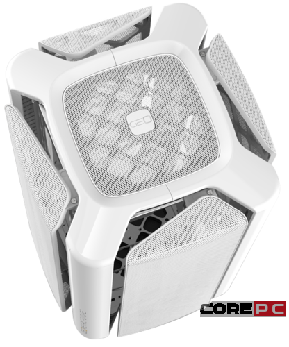 Компьютерный корпус Geometric Future Model 2 The Ark White (1AM2AKWT00101) (GF_M2-THE-ARK-WH-MESH)