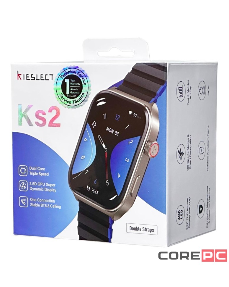 Умные часы Kieslect Smart Calling Watch Ks2 (EU)серебристые