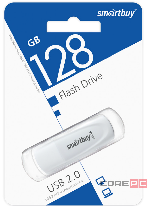 USB флеш накопитель SmartBuy 128GB Scout (SB128GB2SCW) белый