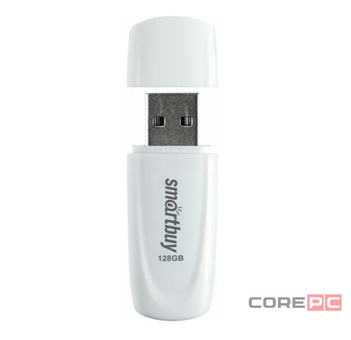 USB флеш накопитель SmartBuy 128GB Scout (SB128GB2SCW) белый