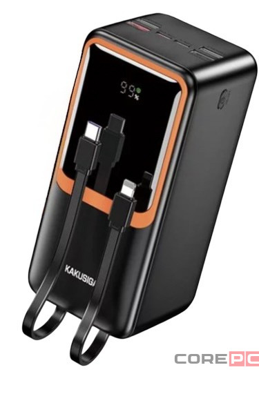 Powerbank Kakusiga KSC-1090 50000mAh 4USB/2Type-C черный