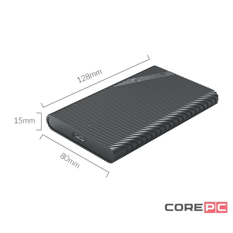 Внешний корпус для HDD/SSD 2.5 Orico 2521U3 USB-C черный
