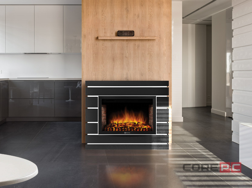 Портал Firelight Moderno 25 шпон чёрный дуб