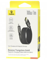 Usb Кабель-зарядка TYPE-C Baseus Tungsten 1м (P10319805111-02) 100W черный