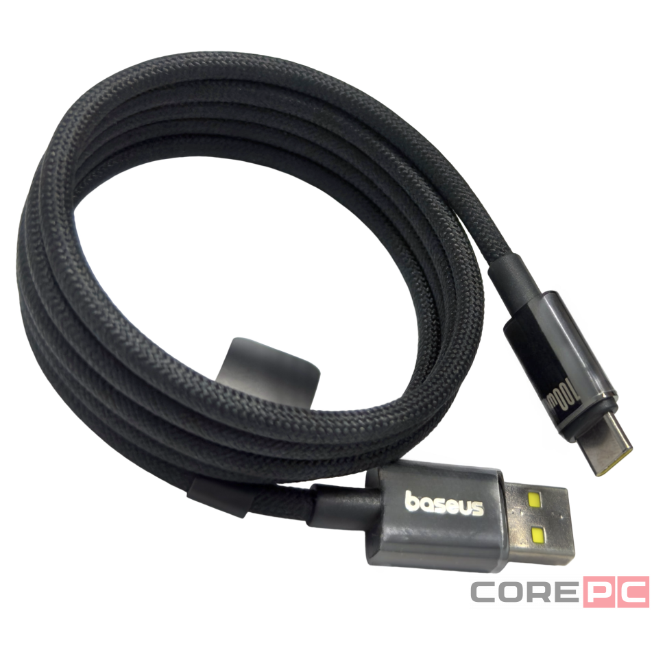 Usb Кабель-зарядка TYPE-C Baseus Tungsten 1м (P10319805111-02) 100W черный