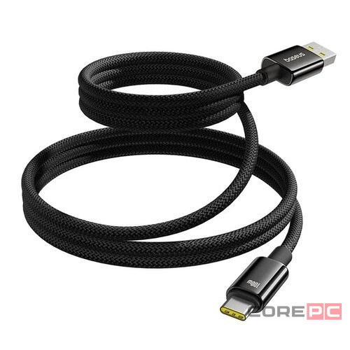 Usb Кабель-зарядка TYPE-C Baseus Tungsten 1м (P10319805111-02) 100W черный