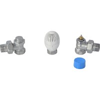 Комплект термостатический Giacomini с увеличенным проходом 3/4quot; угловой, R470FX054