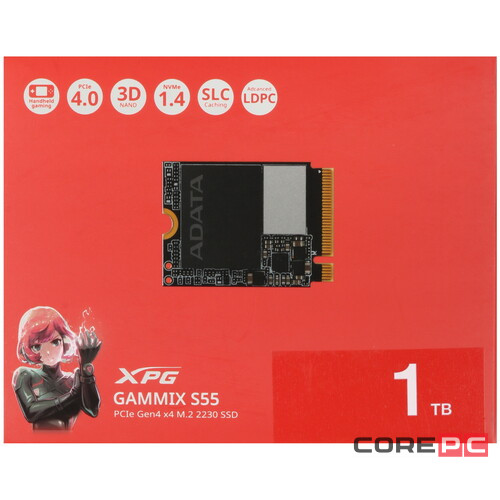 Твердотельный накопитель ADATA XPG 1000 Gb GAMMIX S55 (SGAMMIXS55-1T-C)