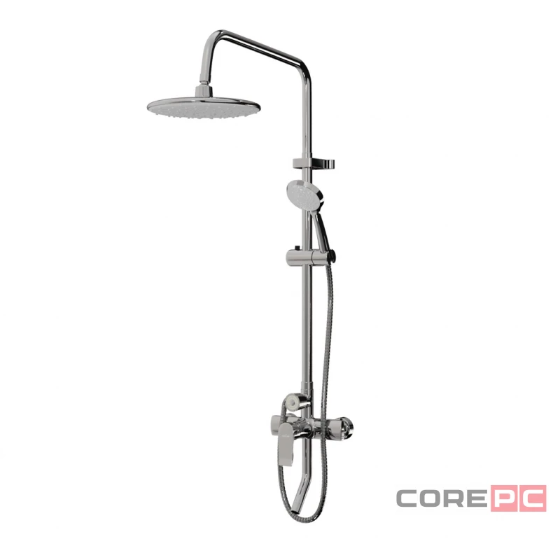 Душевая система MIXLINE 40к МЛ2416 (ML2416) излив лейка 3 позиции +лейка тропический душ, хром
