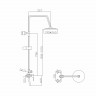 Душевая система MIXLINE 40к МЛ2416 (ML2416) излив лейка 3 позиции +лейка тропический душ, хром