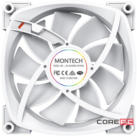 Вентилятор для корпуса Montech AX140 ARGB White (AX140W) PWM