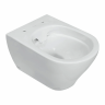 Унитаз подвесной Sanita luxe WC.WH/Breeze/DM.Rim/WHT.G/S1 безободковый, с сиденьем, микролифт, цвет белый