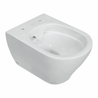 Унитаз подвесной Sanita luxe WC.WH/Breeze/DM.Rim/WHT.G/S1 безободковый, с сиденьем, микролифт, цвет белый