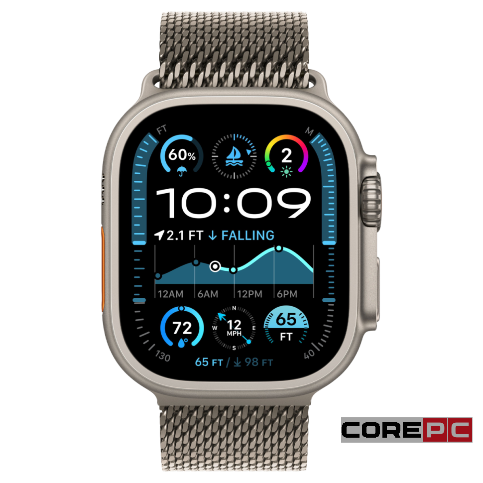 Apple Watch Ultra 2 (2024) 49mm Natural Titanium Case with Tan Alpine Loop (L)