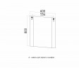 Зеркало ДИАМАНТ 60 без подсветки (ПВХ)