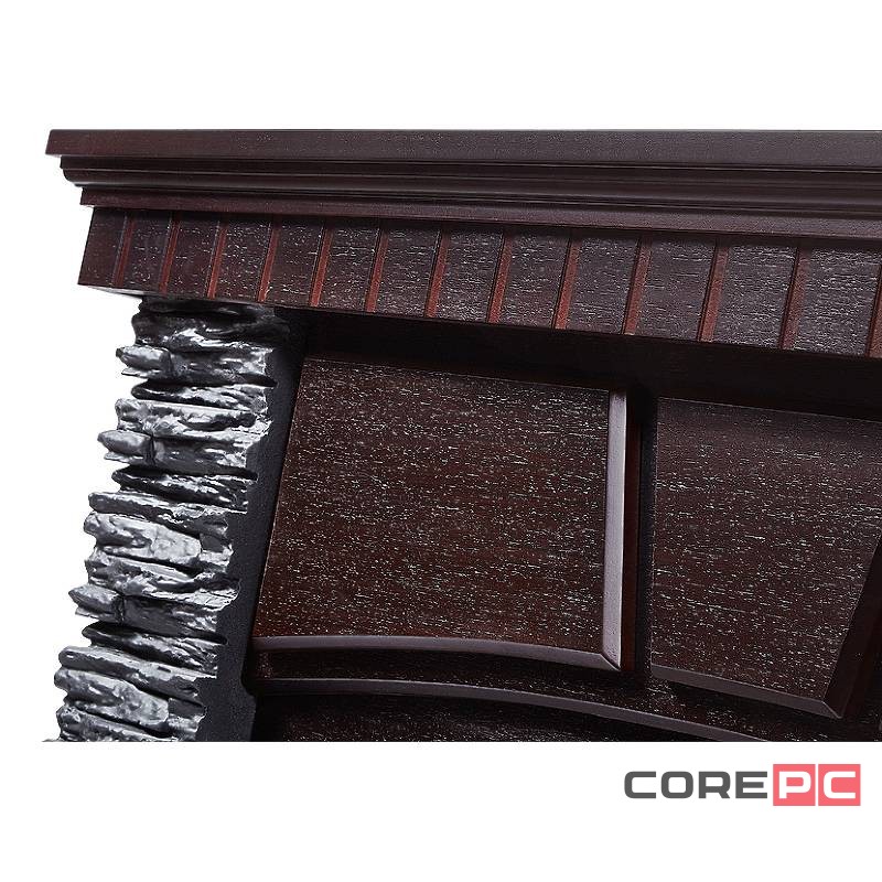 Портал Firelight Porto 30 камень черный, шпон венге