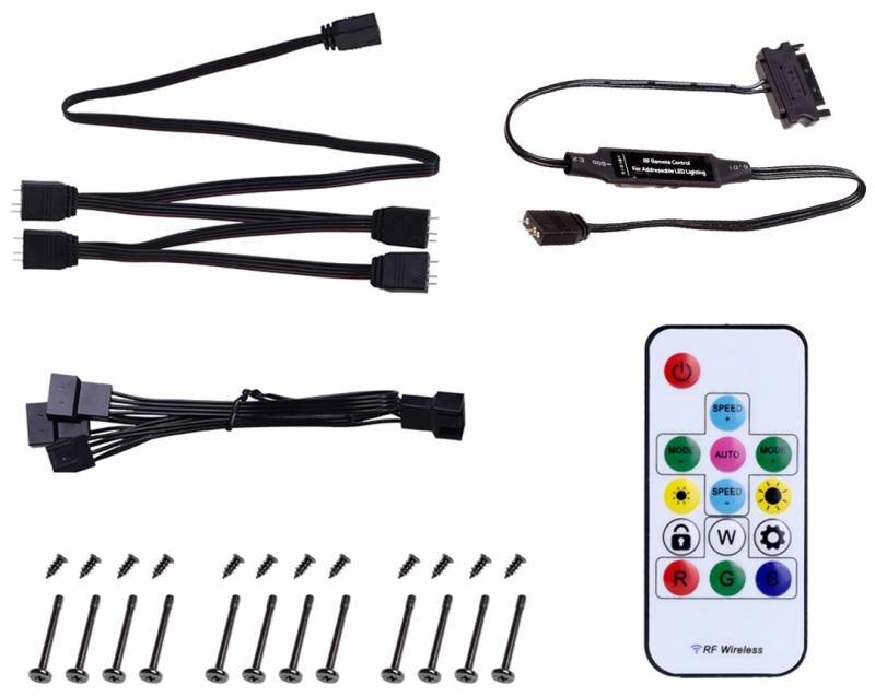 Вентилятор для корпуса ID-COOLING DF-12025-ARGB TRIO SNOW (3 in 1)