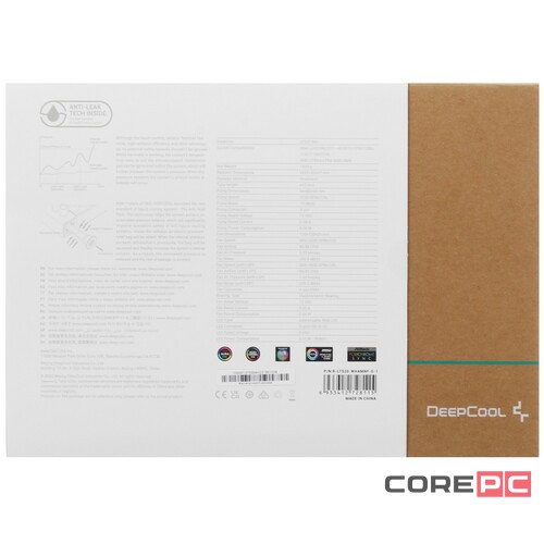 Система жидкостного охлаждения для процессора Deepcool LT520 WH ARGB PWM R-LT520-WHAMNF-G-1