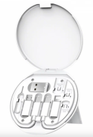 Универсальный кабель WIWU S02 с комплектом переходников 6 в 1 PD 60W (белый)