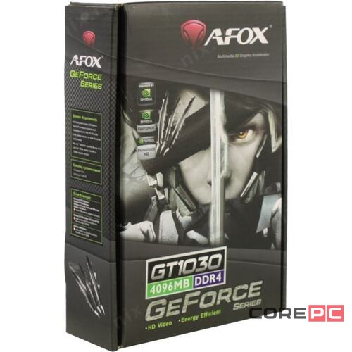 Видеокарта AFox (AF1030-4096D4L5) GeForce GT1030 4GB Single Fan