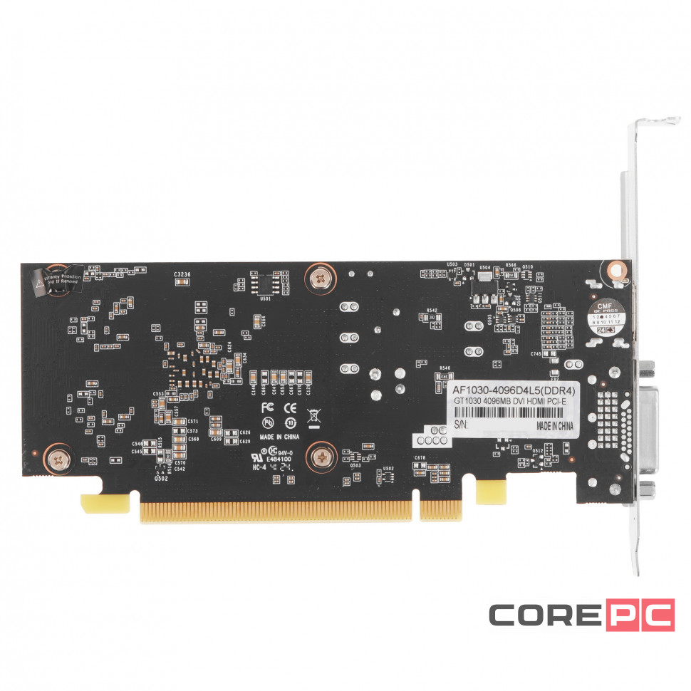 Видеокарта AFox (AF1030-4096D4L5) GeForce GT1030 4GB Single Fan