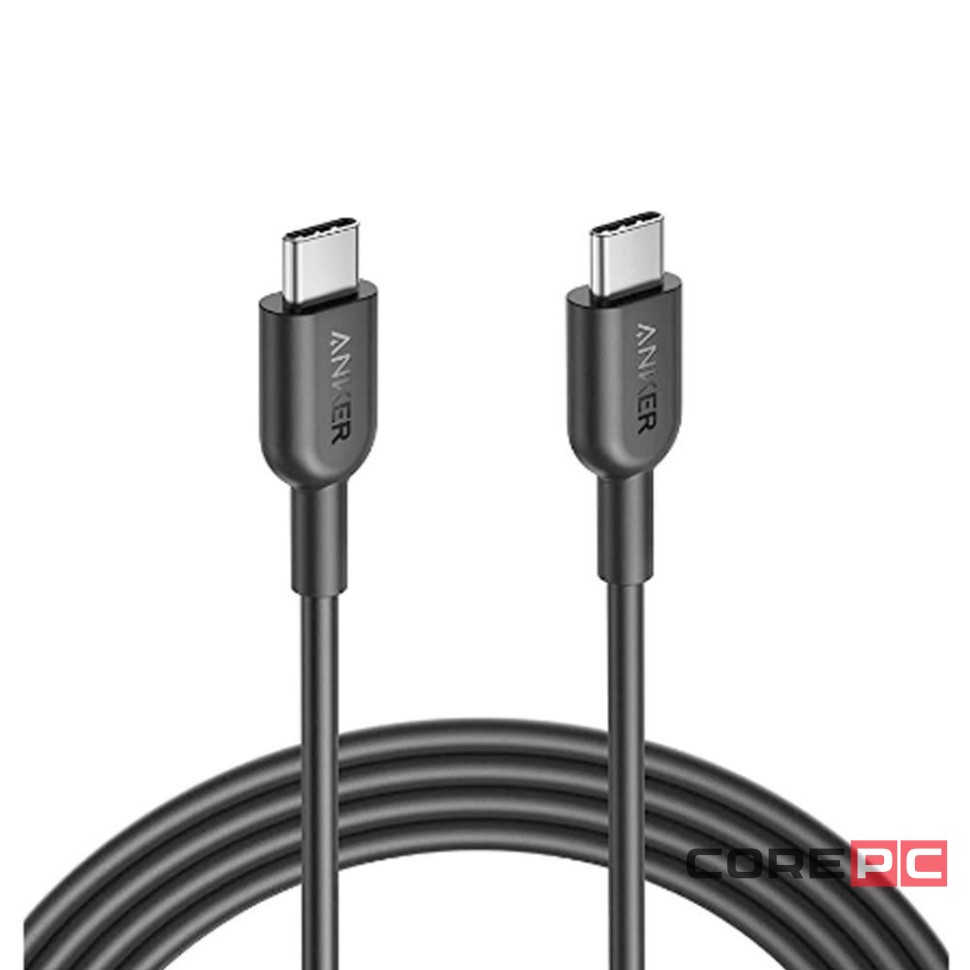 Usb Кабель-зарядка Type-C на Type-C Anker 310 (A81E1611) 60W 0.9м черный