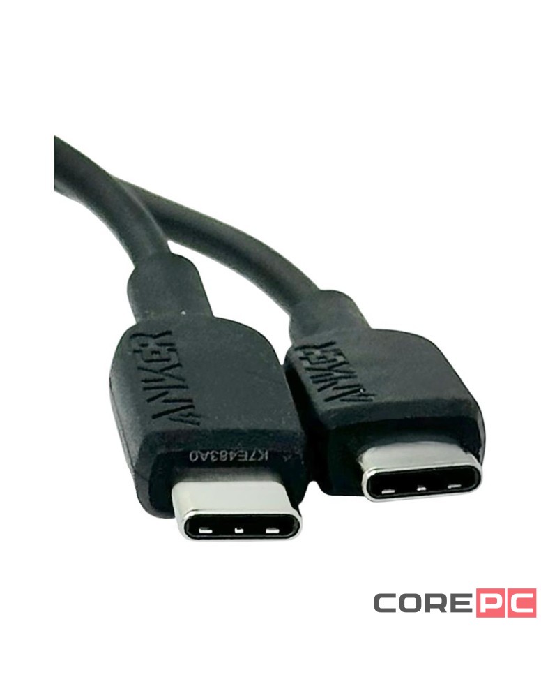 Usb Кабель-зарядка Type-C на Type-C Anker 310 (A81E1611) 60W 0.9м черный
