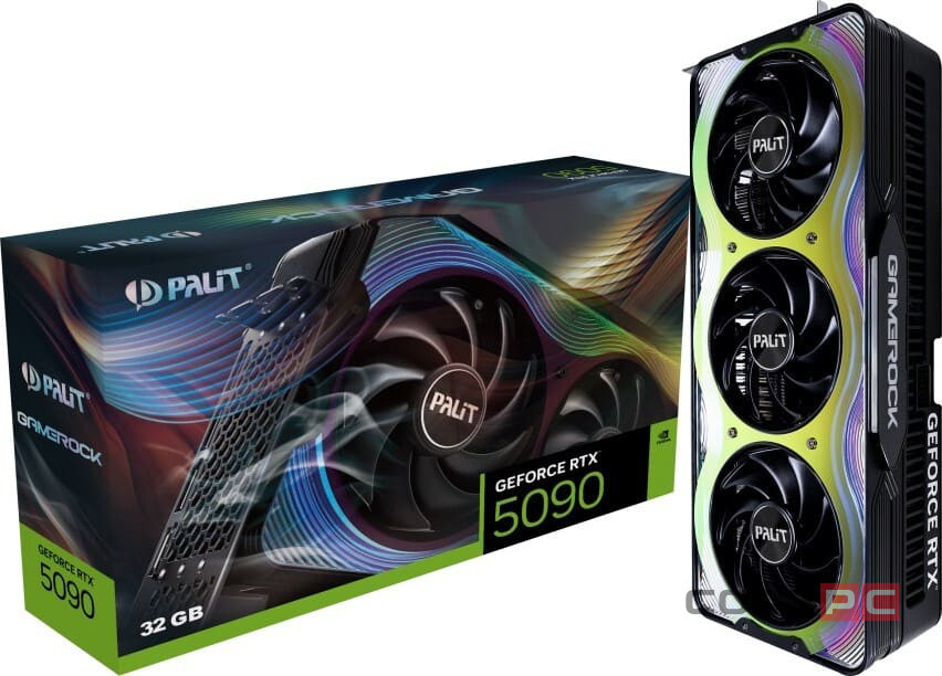 Видеокарта Palit (NE75090019R5-GB2020G) GeForce RTX 5090 32GB GAMEROCK