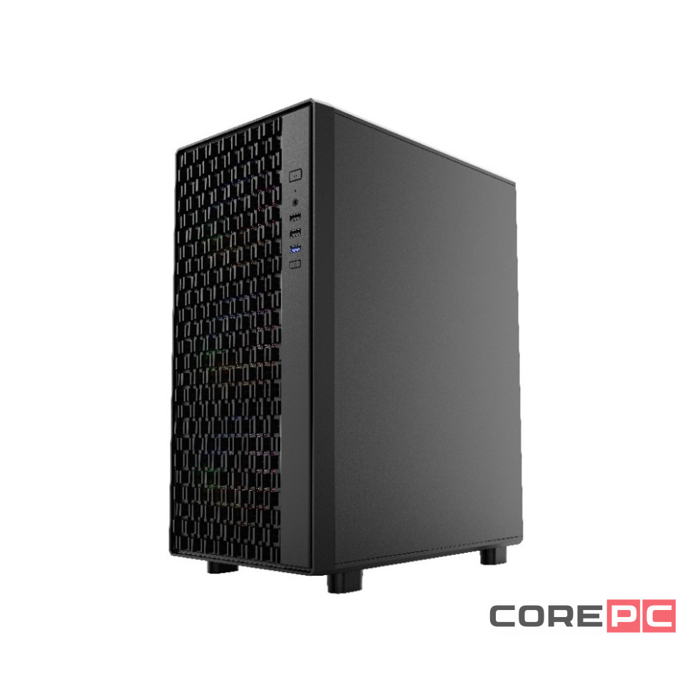 Компьютерный корпус Powercase Mistral PA4B FRGB Fan Black (CMPAB-L4)
