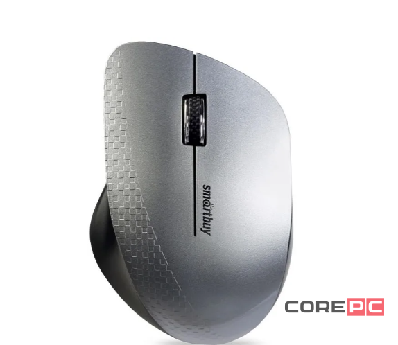 Мышь беспроводная Smartbuy 309AG USB/DPI 1000/3 кнопки/1AA (SBM-309AG-SK) серебро/металлик