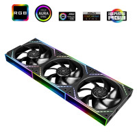 Комплект вентиляторов для корпуса Thermalright TL-M12Q X3 ARGB Black (TRTLM12QX3.3P)