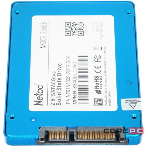 Твердотельный накопитель NETAC 256 Gb NT01N600S-256G-S3X