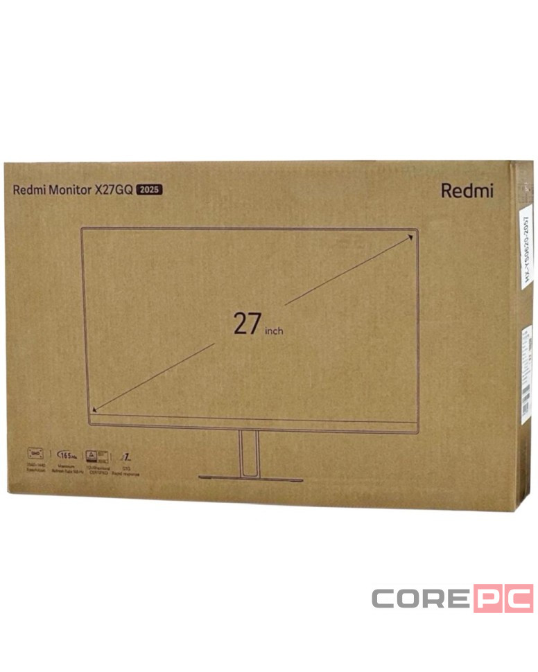Монитор Xiaomi Redmi Gaming Monitor 27" X27GQ (2025г) 2K/IPS/165Hz (P27QCA-RX) черный