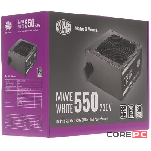 Блок питания Cooler Master 550W (MPE-5501-ACABW-EU)