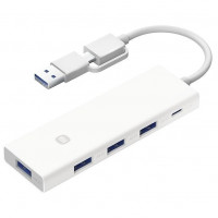 USB-хаб Xiaomi Usb-A/Type-C 4 в 1 (XMSTFXQ01YM) White